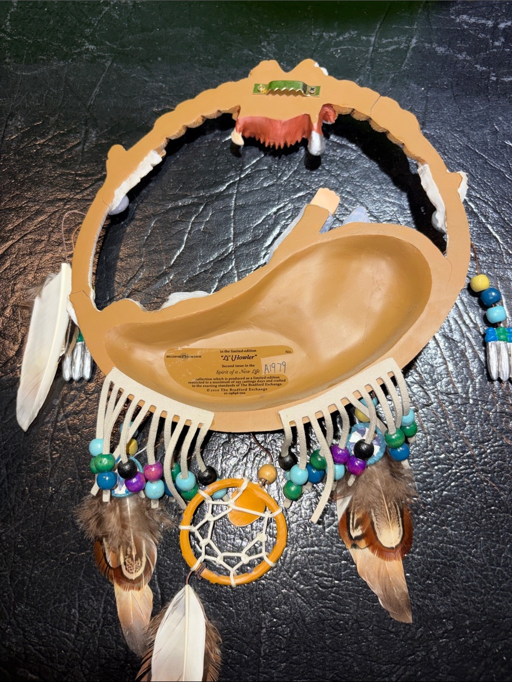 The Bradford Exchange Brown, Cream and Tan Dreamcatcher Baby in Cradle Necklace - Picture 6 of 8
